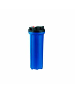 Portafiltro para cartuchos PURIKOR de 2.5 X 10". Flujo de 6 gpm. Azul. Conexión: 3/4" 