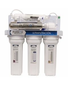 Purificador de agua ultrafiltración PURIKOR con 6 etapas. Flujo 0.66 gpm. 